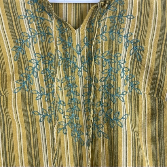 LOGO Striped Woven Blouse with Embroidery​​​​​​ - Picture 4 of 7